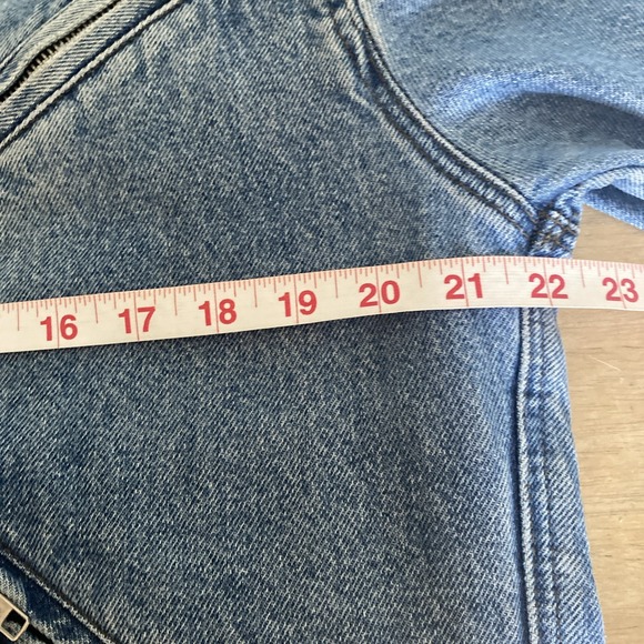 Vtg 80s Harley Davidson BIKER BLUES Denim Jean Jacket L Belt USA Logo Patch - Picture 16 of 16